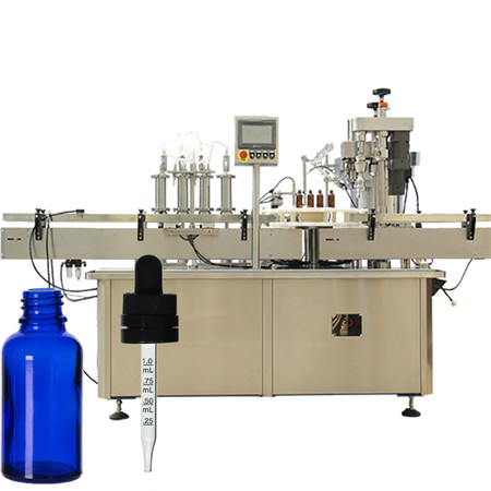 Automatisk muntlig løsning væske fylle maskin linje alkohol glass flaske hetteglass flaske fylling og avdekking maskin 4000BPH
