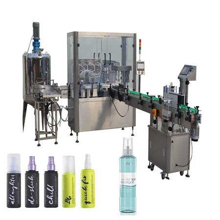 Automatisk kosmetisk påfyllingsmaskin med hetteglassfyllingsmaskin 30 ml flaskefyllingsmaskin med 50 ml flytende fyllstoff