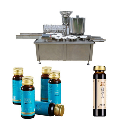 Automatisk parfymeproduksjonslinje, påfyllings- og lokkmaskin i glasssprayflaske med 4 påfyllingshoder